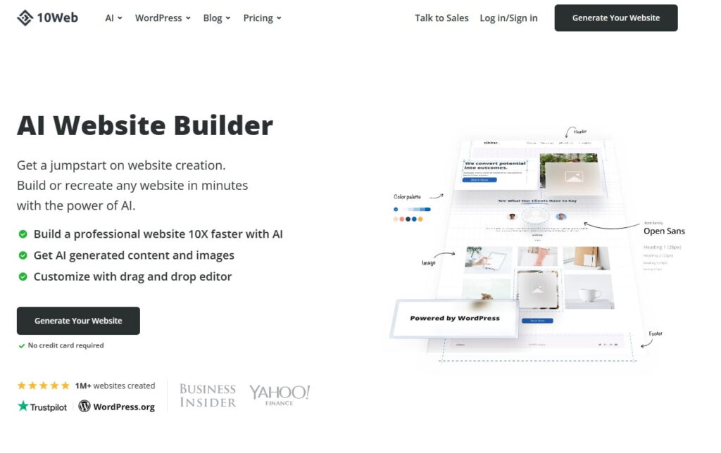 10web ai website builder