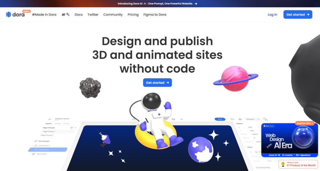  dora 3d website builder