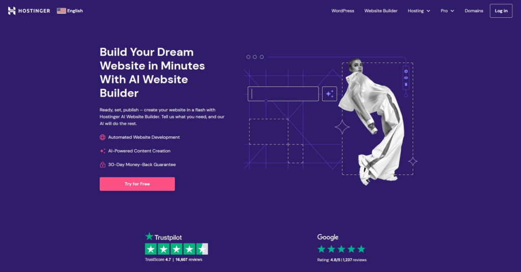 hostinger ai website builder
