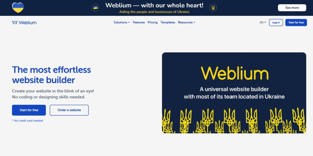 weblium ai website builder